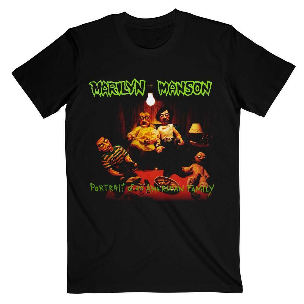 Marilyn Manson Unisex T Shirt American Family Back Print